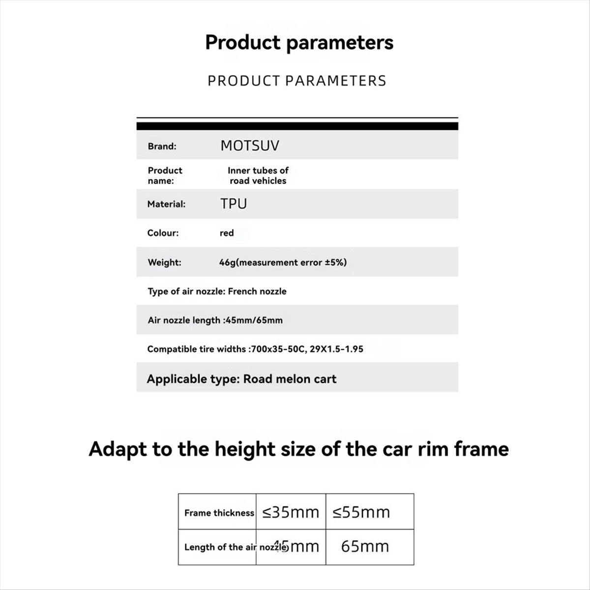 Camera d'aria in TPU T34C per  - Inner Tube 700C recensione e prezzo