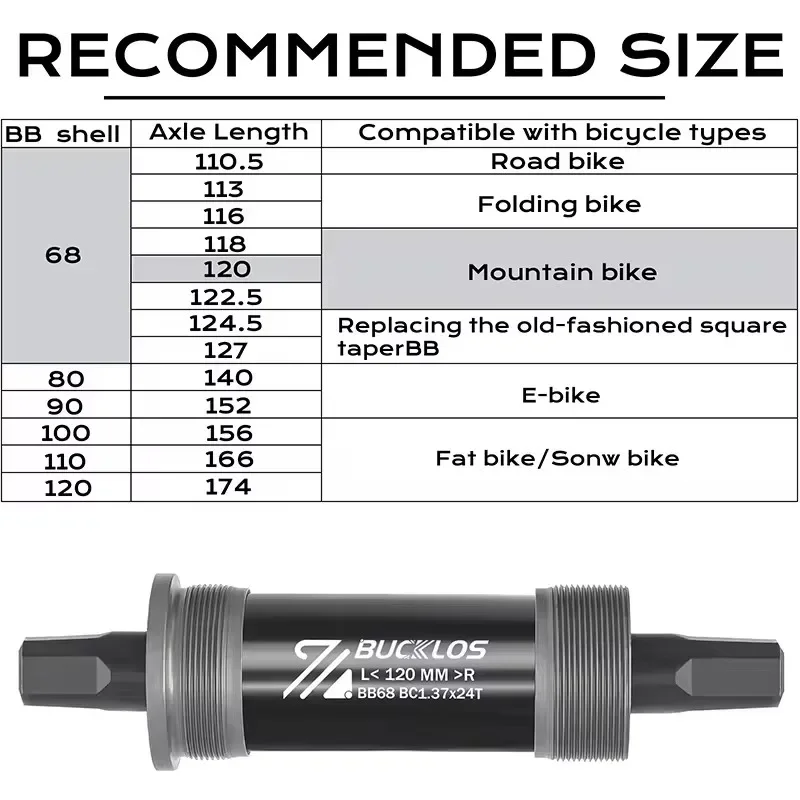 BUCKLOS BB68 Movimento Central - Cycling Zones recensione e prezzo